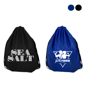 Polyester Value Drawstring Bag With Black Rope