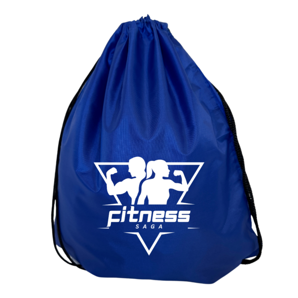 Polyester Value Drawstring Bag With Black Rope - Image 3