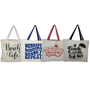 Heavy Duty Cotton Tote Bag | Durable 9.5oz Canvas Carryall