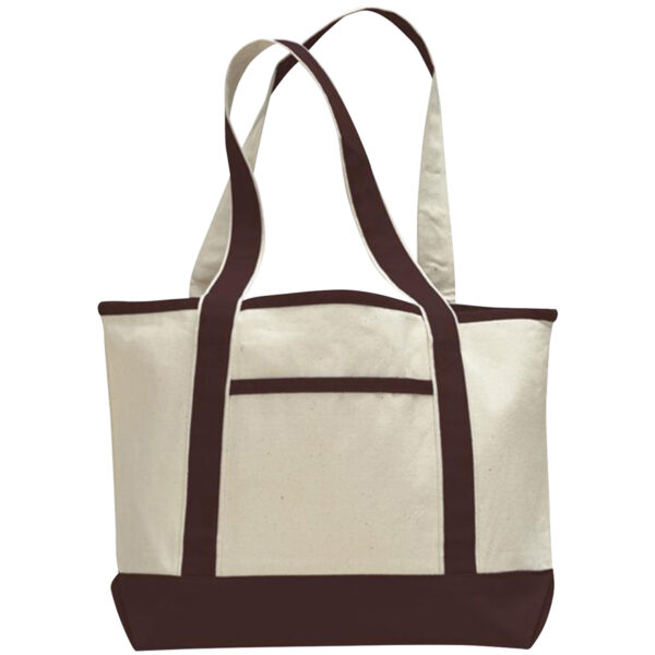 Heavy Canvas Small Front Pocket Tote Bag - Image 9