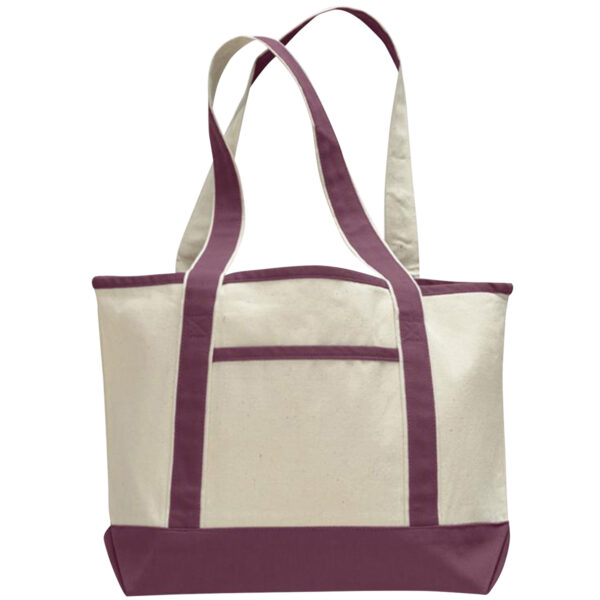 Heavy Canvas Small Front Pocket Tote Bag - Image 6
