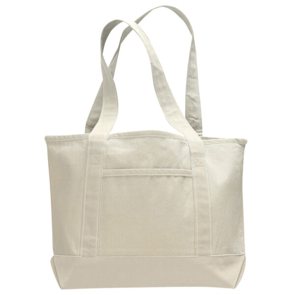Heavy Canvas Small Front Pocket Tote Bag - Image 3