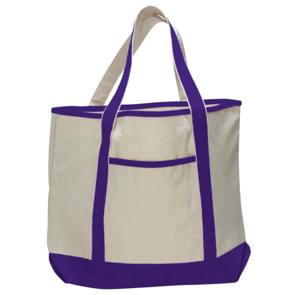 Heavy Canvas Large Front Pocket Tote Bag - Image 3