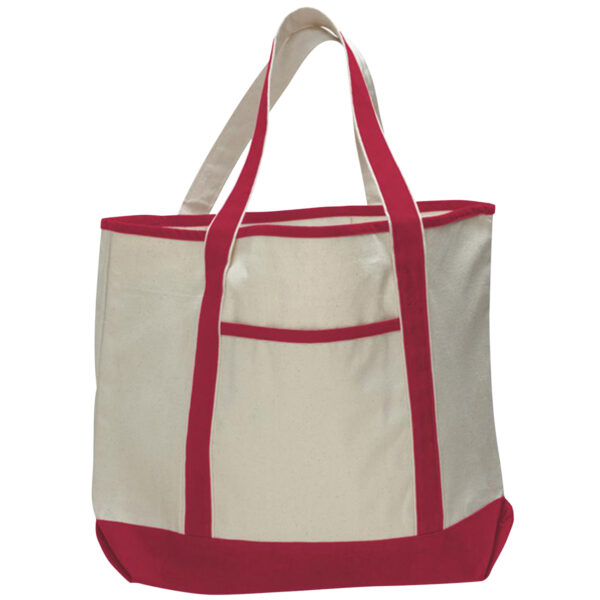 Heavy Canvas Large Front Pocket Tote Bag - Image 2