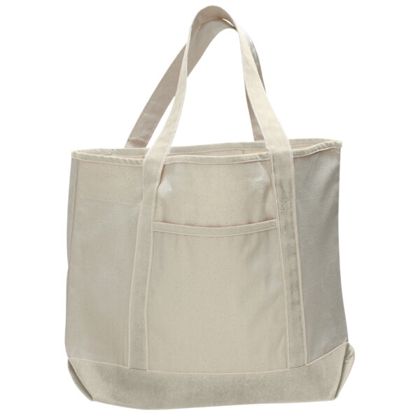 Heavy Canvas Large Front Pocket Tote Bag - Image 9