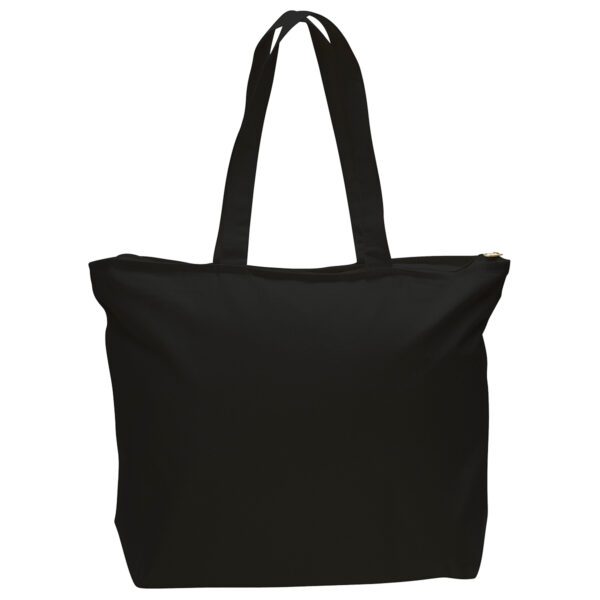 Canvas Zipper Tote Bag Full Color - Image 2