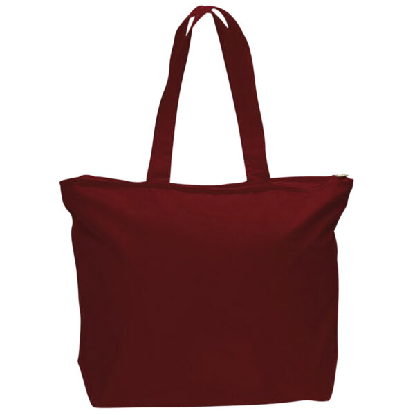 Canvas Zipper Tote Bag Full Color - Image 10