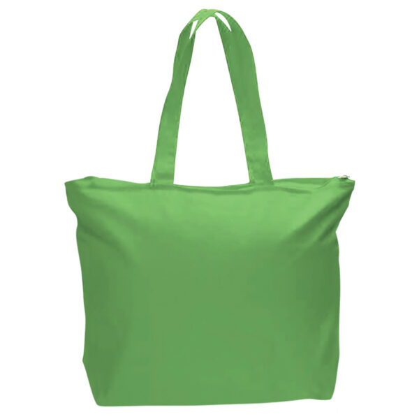 Canvas Zipper Tote Bag Full Color - Image 9