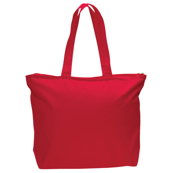 Canvas Zipper Tote Bag Full Color - Image 5