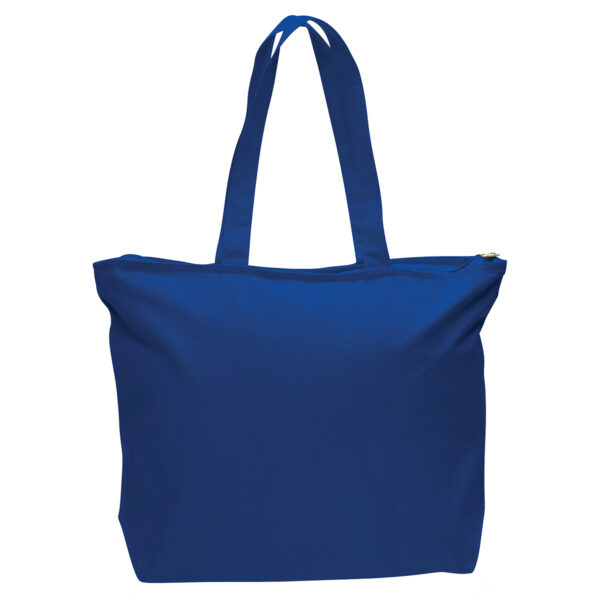 Canvas Zipper Tote Bag Full Color - Image 4