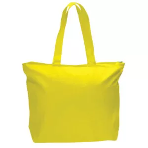 Canvas Zipper Tote Bag Full Color