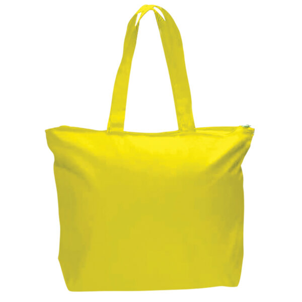 Canvas Zipper Tote Bag Full Color
