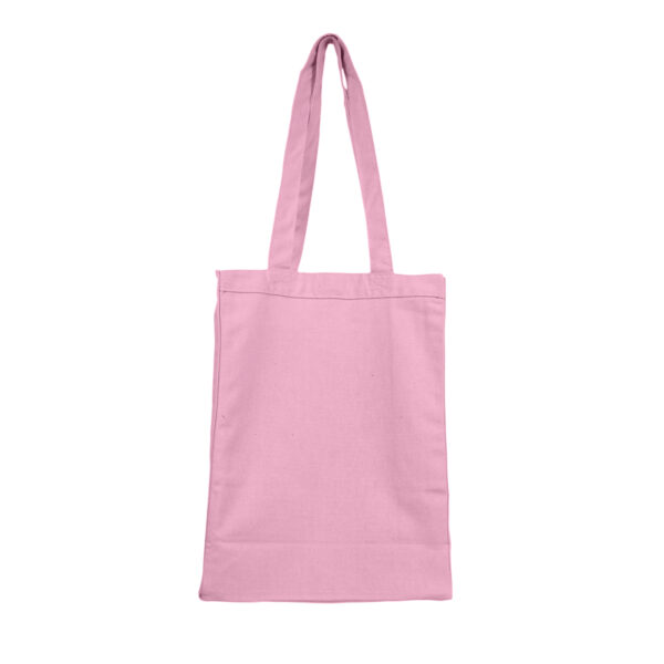 Sturdy, fully recycled cotton canvas shopping bag in fashionable colors. - Image 2