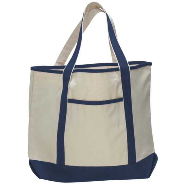 Heavy Canvas Large Front Pocket Tote Bag - Image 10
