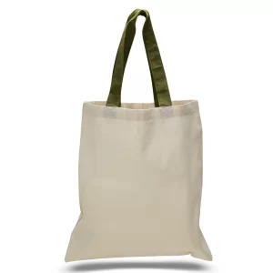 Economical Tote Bag With Color Handles