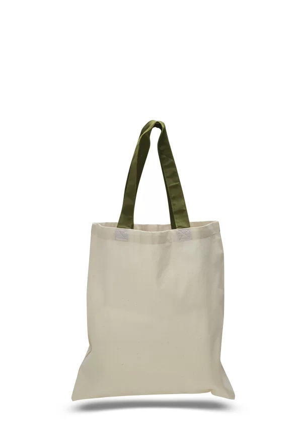 Economical Tote Bag With Color Handles - Image 3